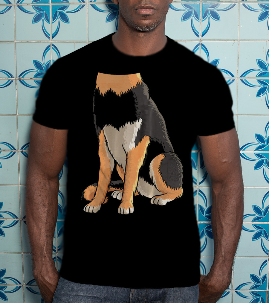 Cool German Shepherd Dog Halloween Costume Headless T-Shirt