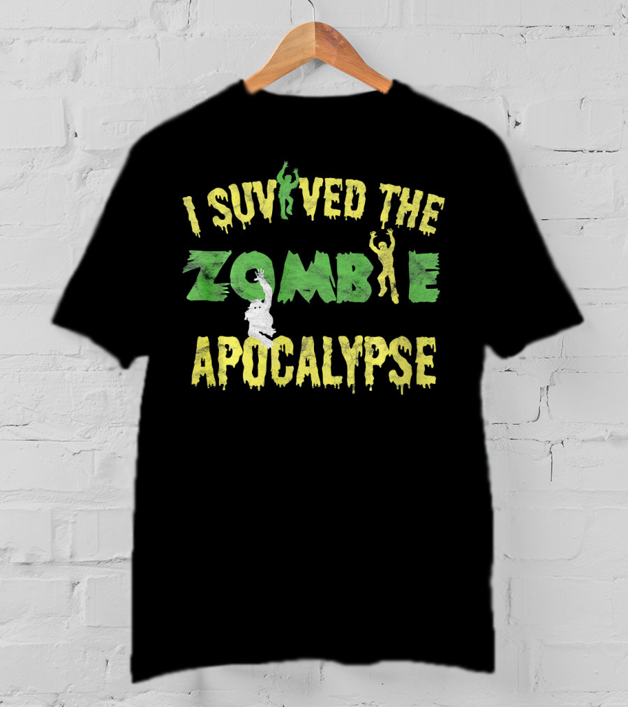 I Survived The Zombie Apocalypse Halloween T-Shirt