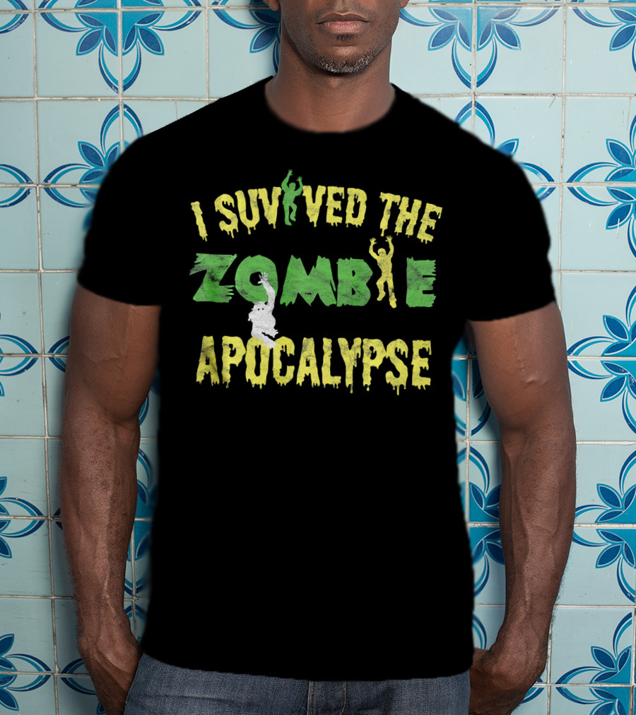 I Survived The Zombie Apocalypse Halloween T-Shirt