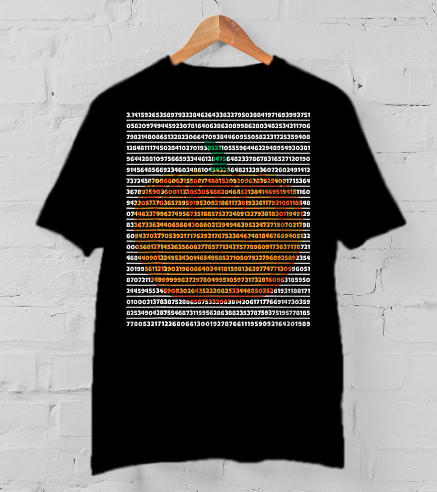 Pi Symbol Pumpkin Pie Math Digits Pi Day T-Shirt