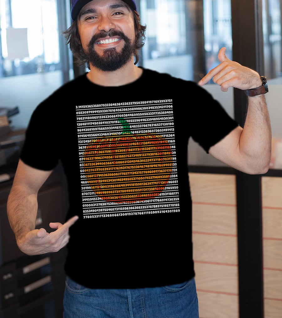 Pi Symbol Pumpkin Pie Math Digits Pi Day T-Shirt