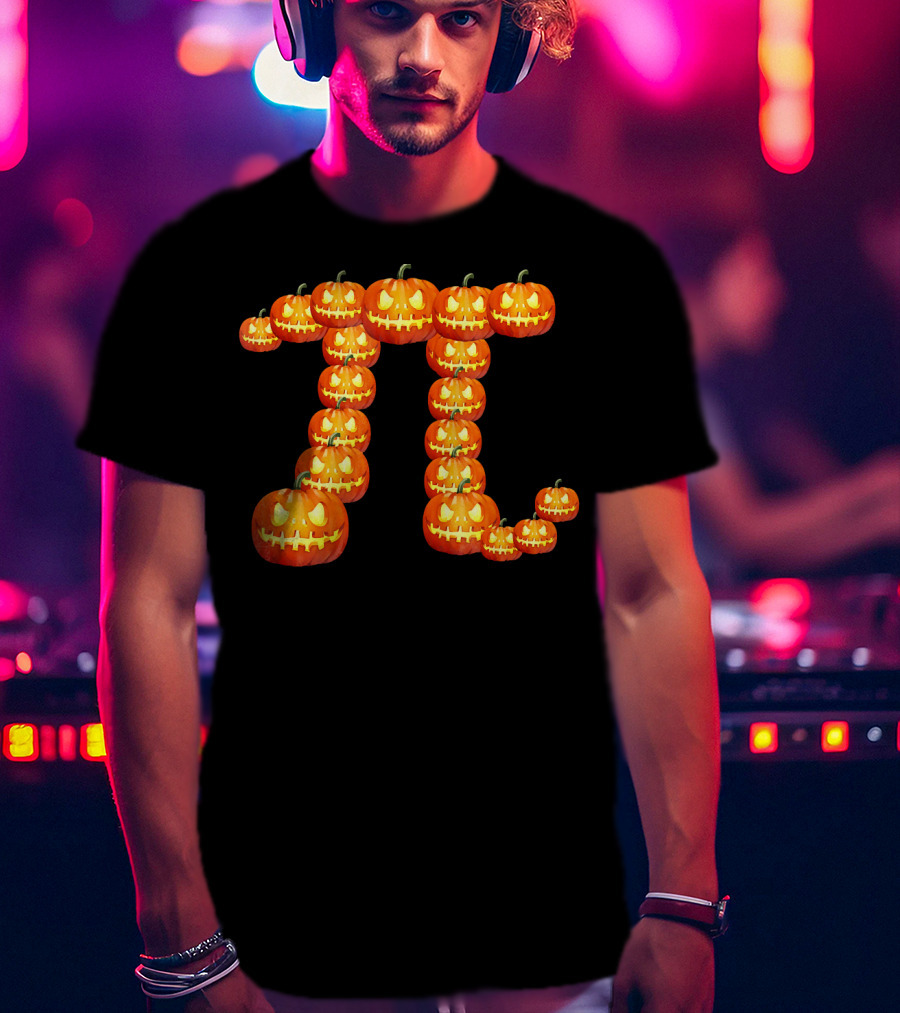Pumpkin Pi Clever Halloween Humor T-Shirt