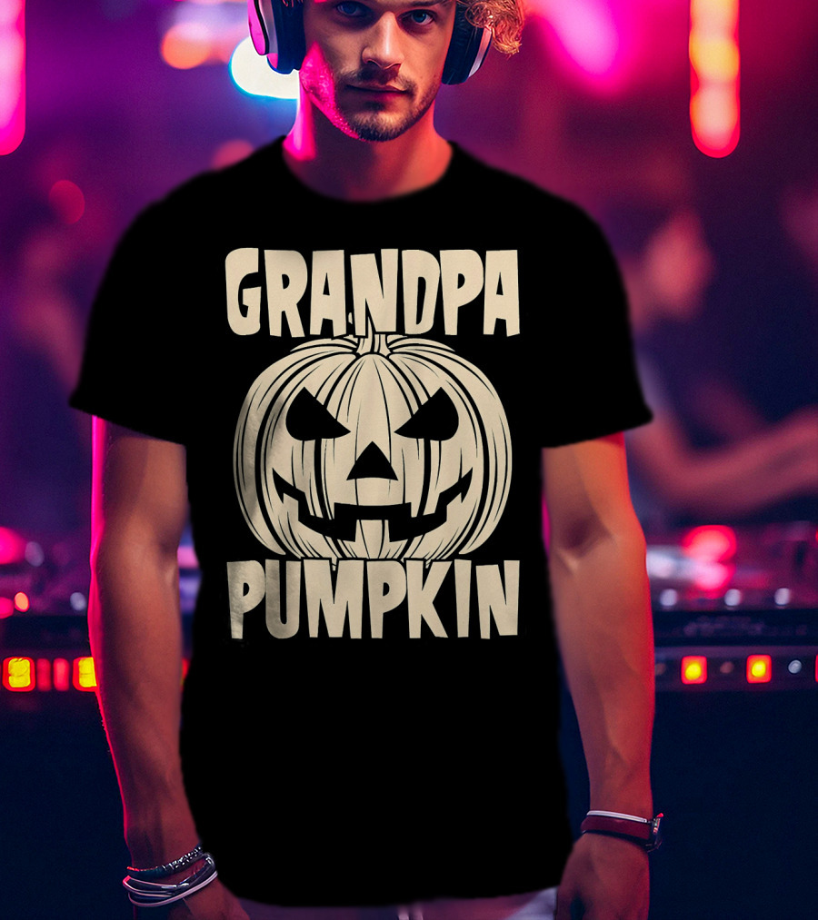 Grandpa Pumpkin Halloween T-Shirt