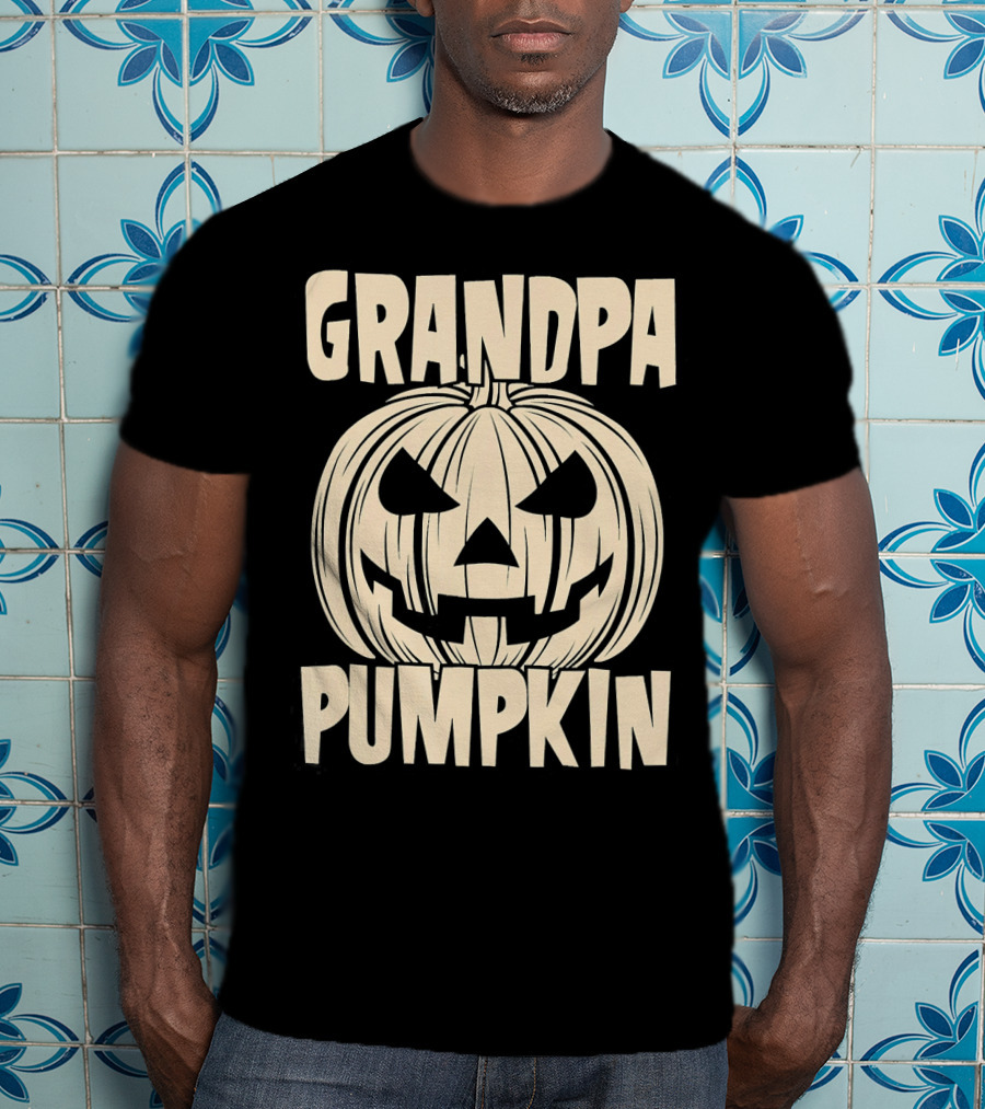 Grandpa Pumpkin Halloween T-Shirt