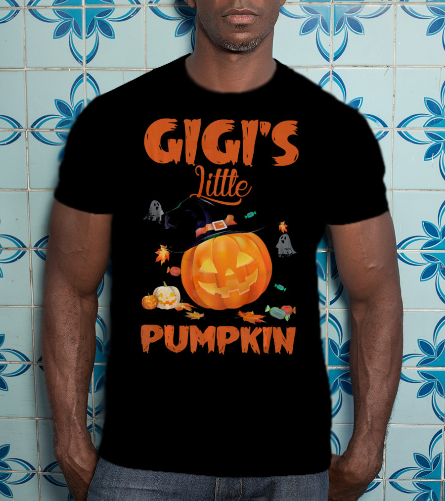 Gigi's Little Pumpkin Halloween Ghosts Candy Jack-O'-Lantern T-Shirt