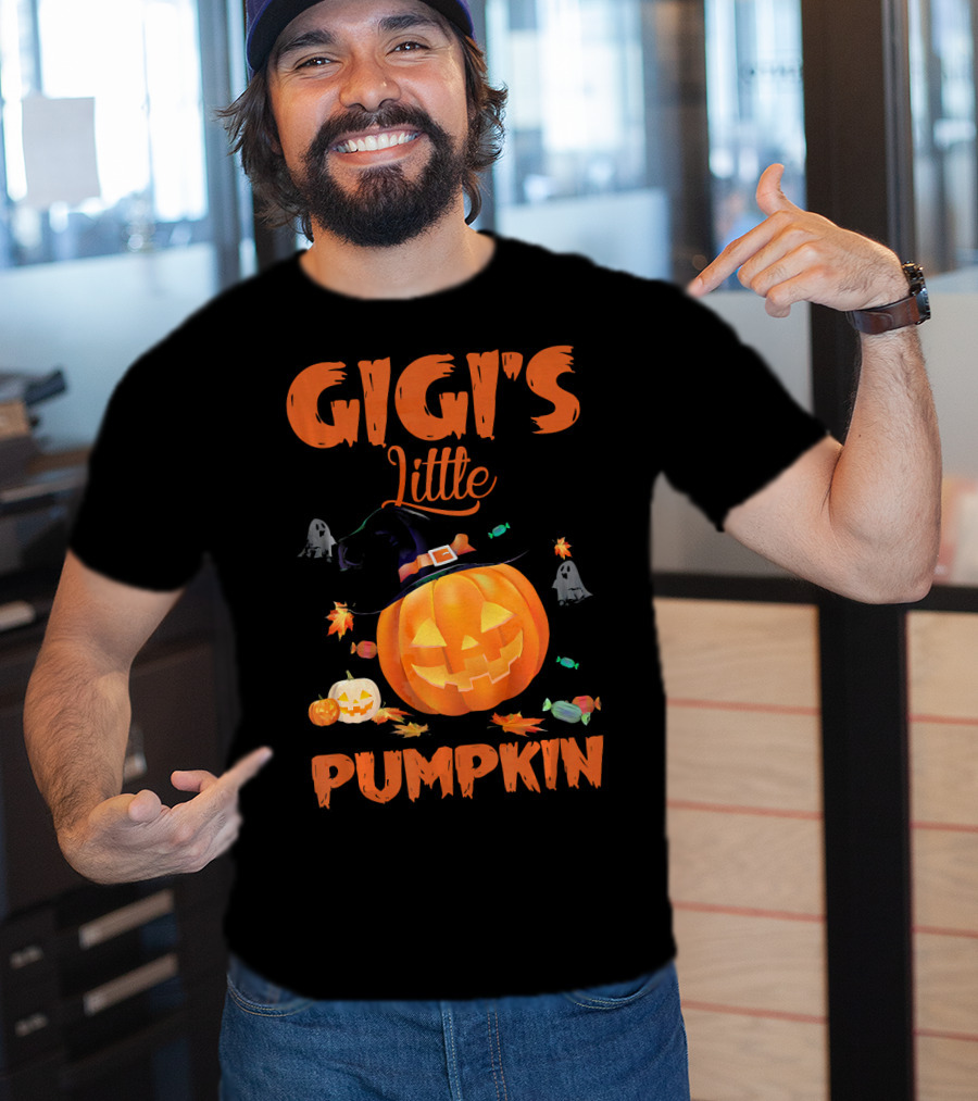 Gigi's Little Pumpkin Halloween Ghosts Candy Jack-O'-Lantern T-Shirt
