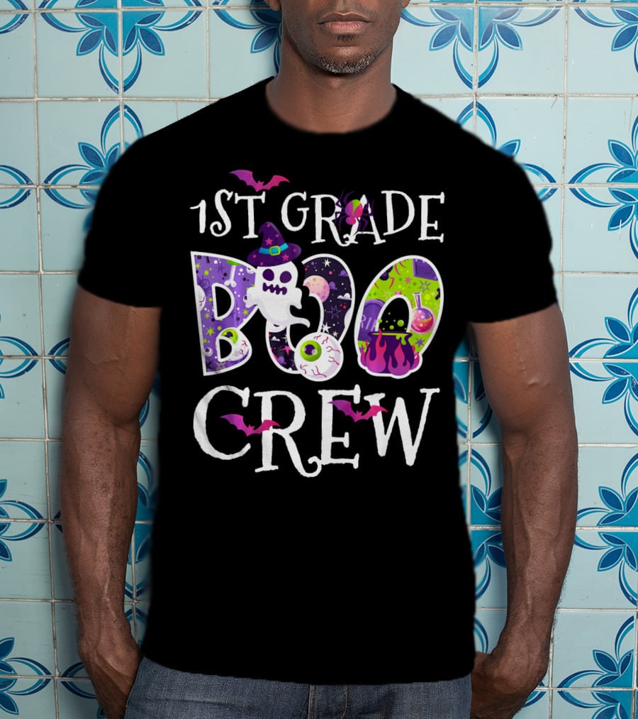 1st Grade Boo Crew Halloween Funny Costume T-Shirt