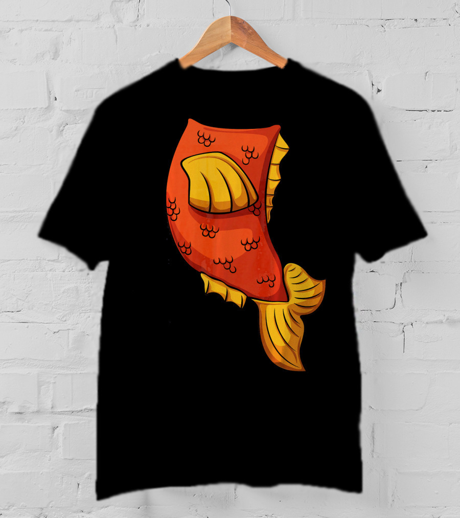 Fish Costume For Halloween Goldfish Tail T-Shirt