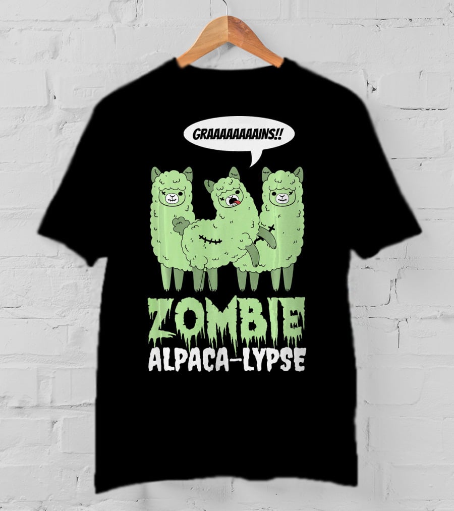 Zombie Alpaca-lypse GRAAAAINS T-Shirt