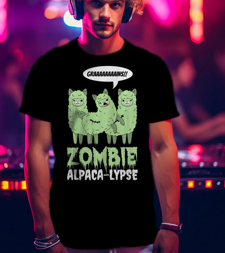 Zombie Alpaca-lypse GRAAAAINS T-Shirt