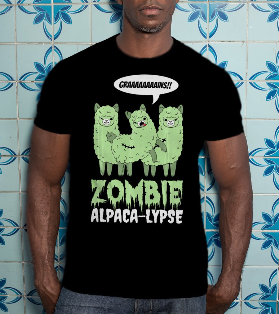 Zombie Alpaca-lypse GRAAAAINS T-Shirt