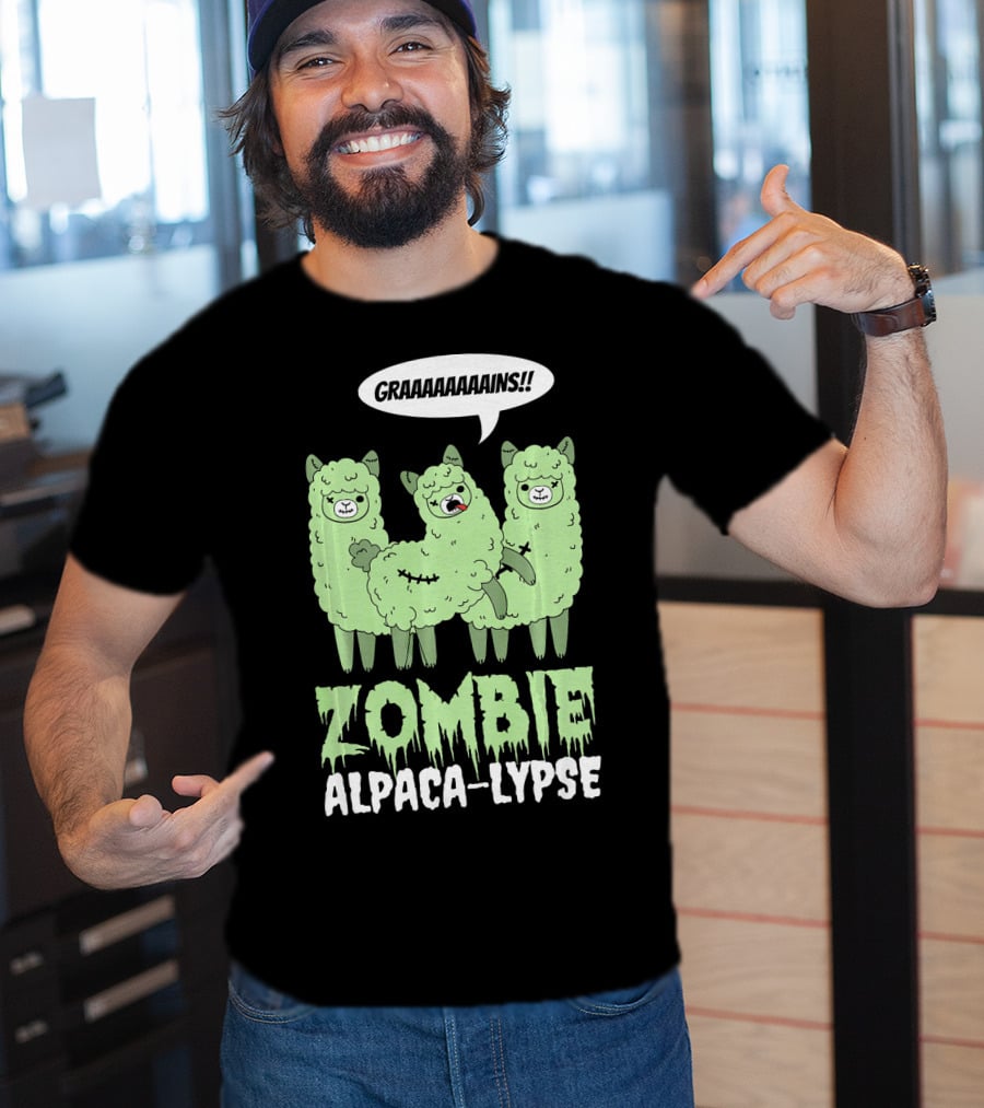 Zombie Alpaca-lypse GRAAAAINS T-Shirt