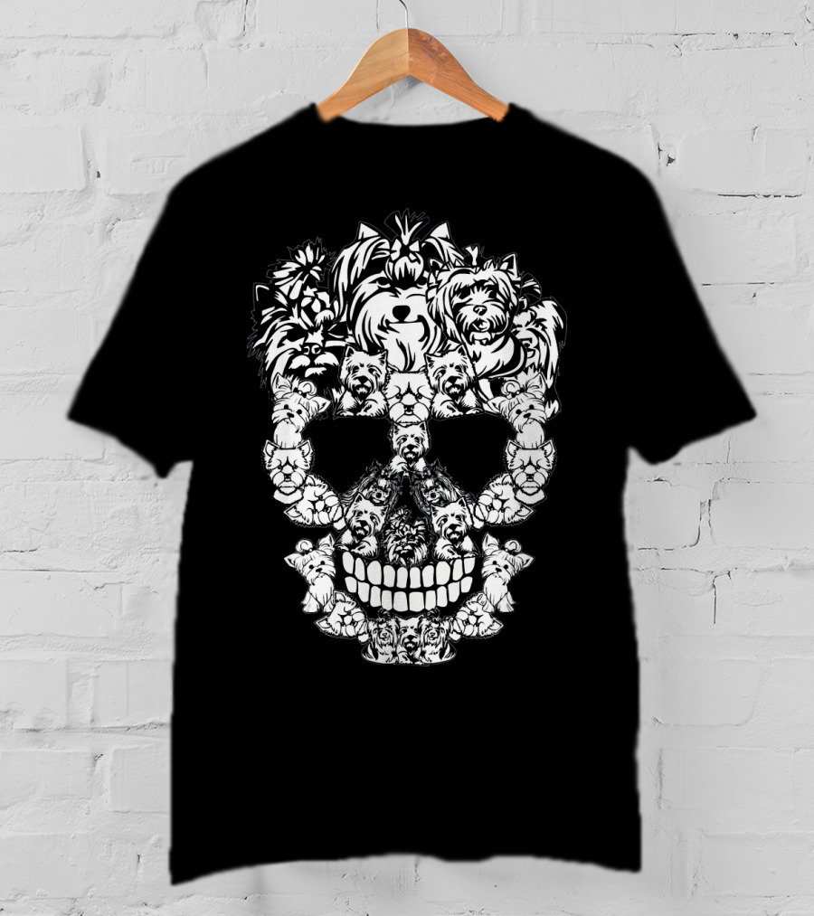 Yorkshire Terrier Skull T-Shirt