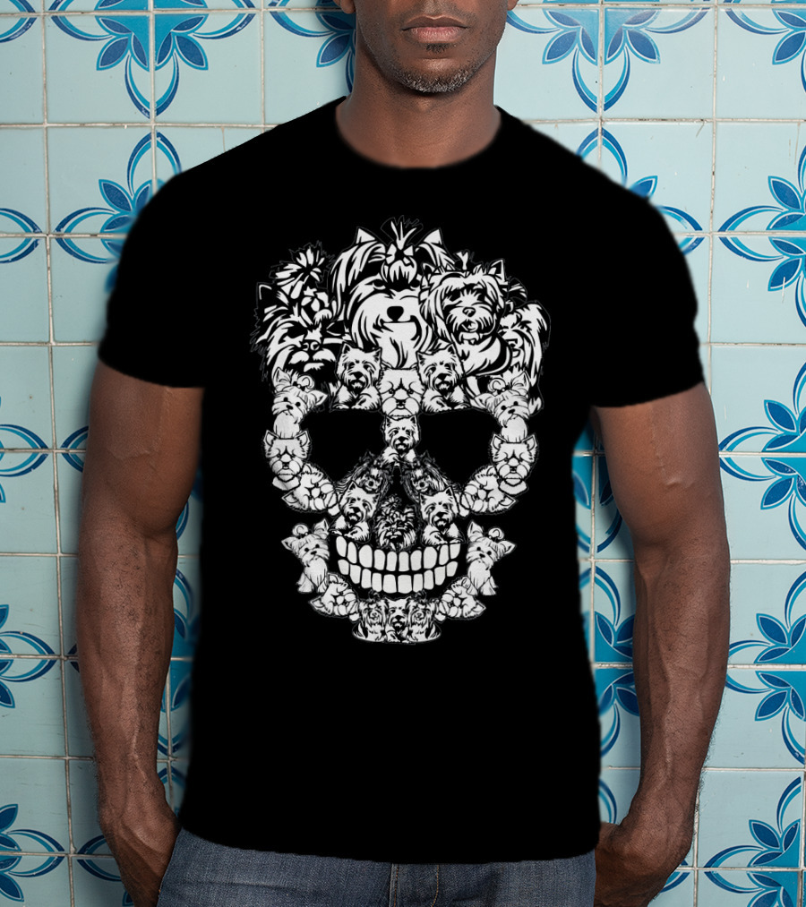 Yorkshire Terrier Skull T-Shirt
