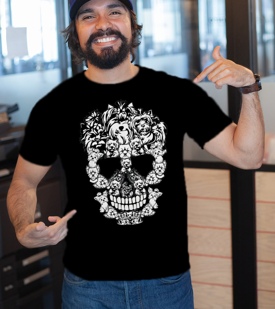 Yorkshire Terrier Skull T-Shirt