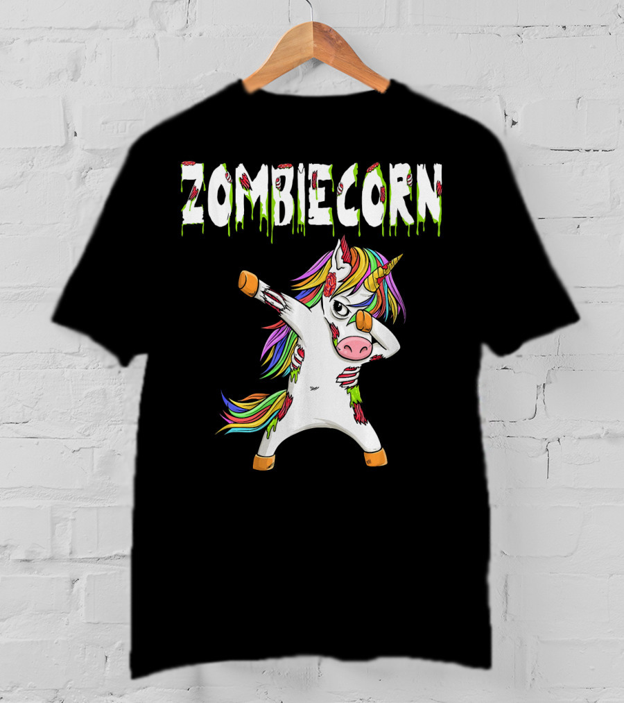 Zombiecorn Dabbing Zombie Unicorn T-Shirt