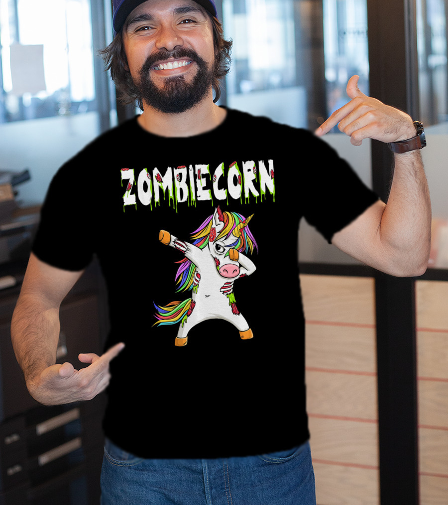 Zombiecorn Dabbing Zombie Unicorn T-Shirt