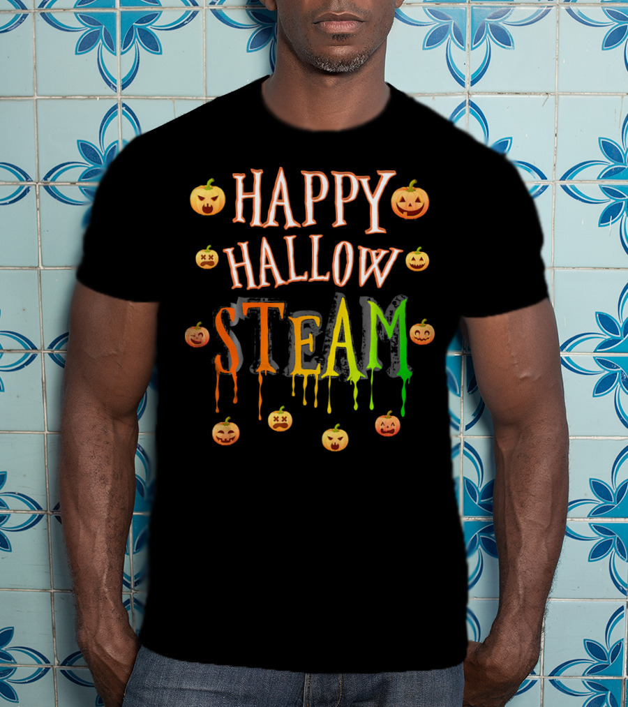 Happy Hallow STEAM Pumpkin Faces T-Shirt