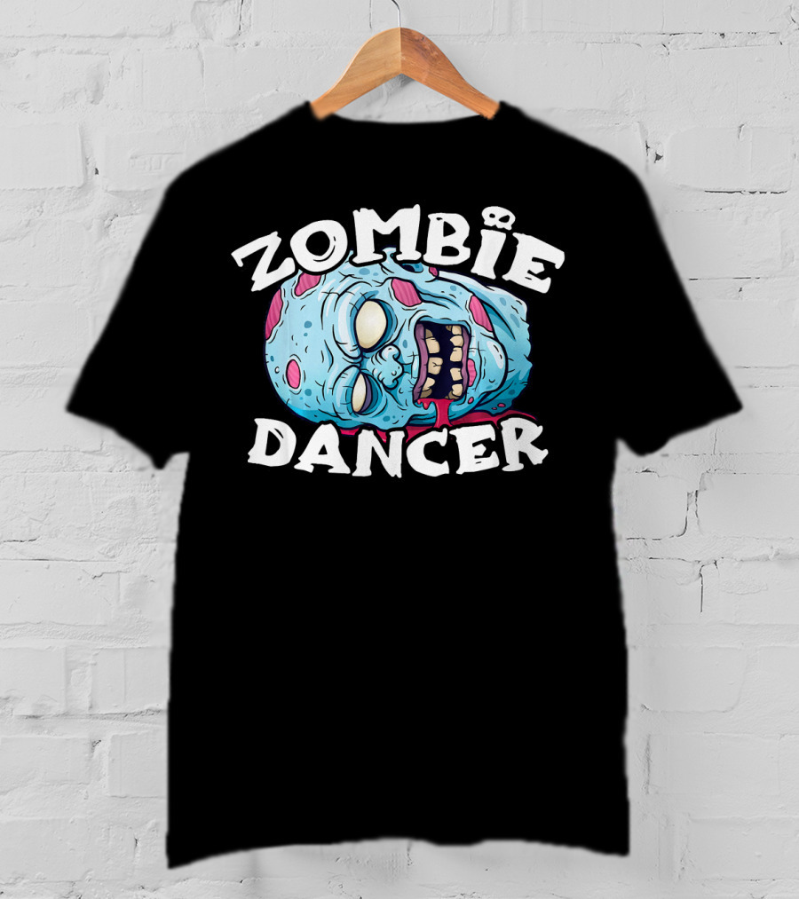 Zombie Dancer Halloween Simple Head T-Shirt