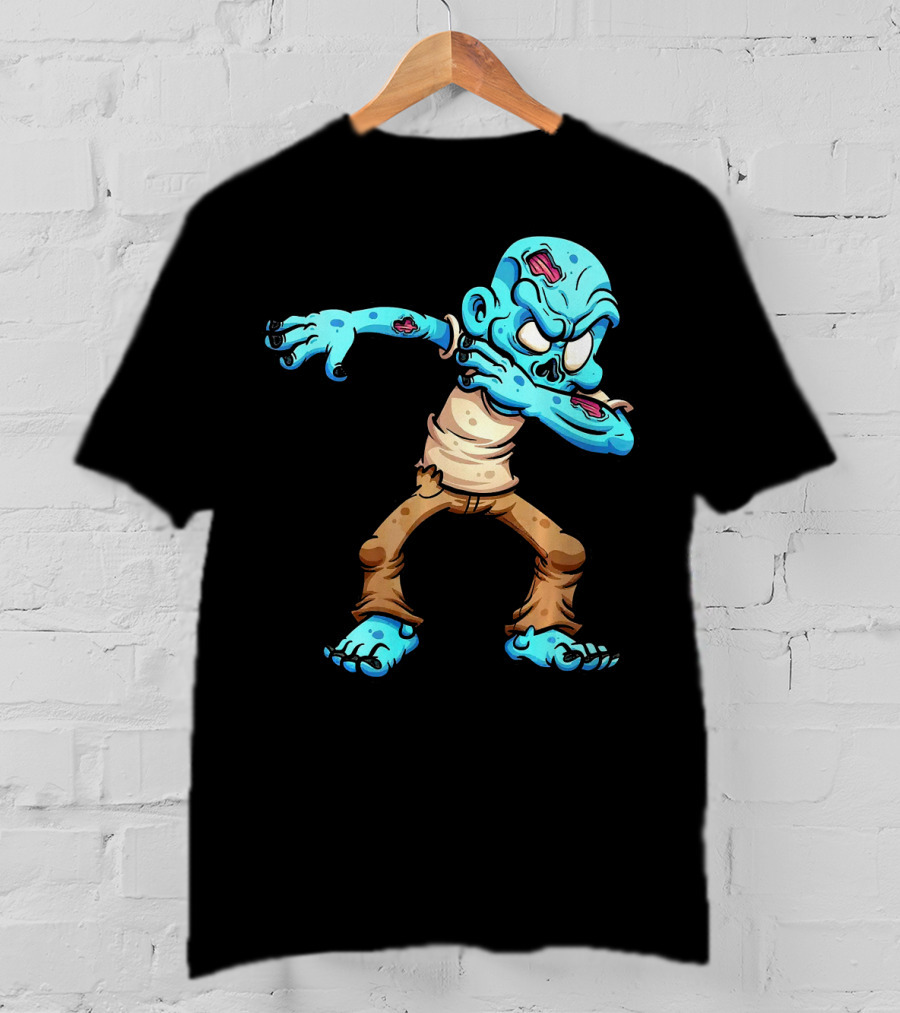 Dabbing Zombie Halloween Dab Creature T-Shirt