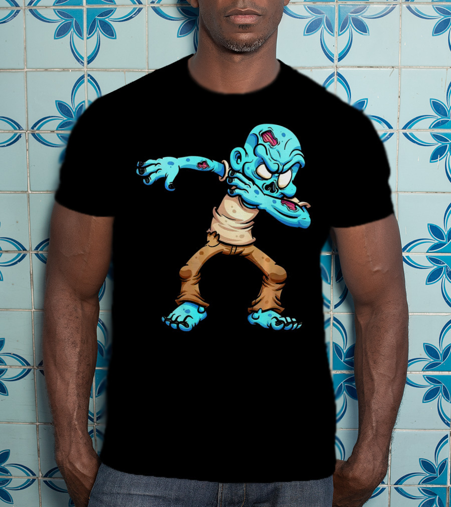 Dabbing Zombie Halloween Dab Creature T-Shirt