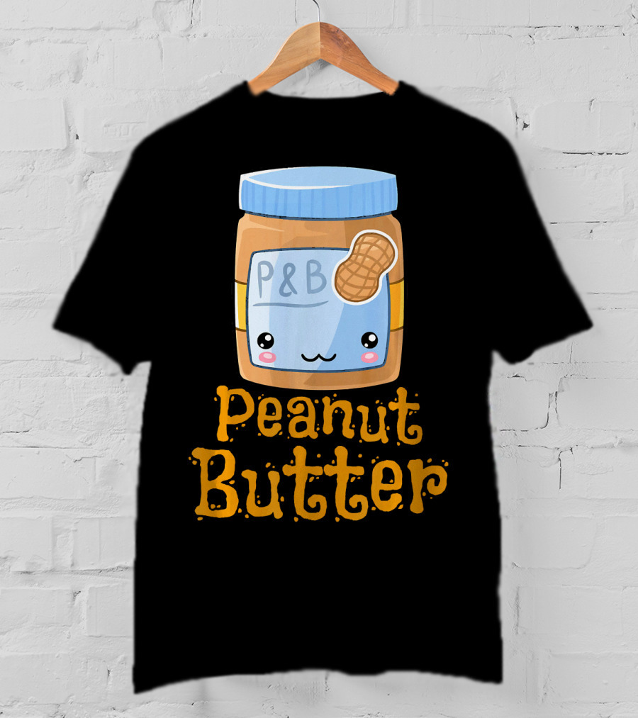 Kawaii Peanut Butter P&B Cute Face Jar T-Shirt