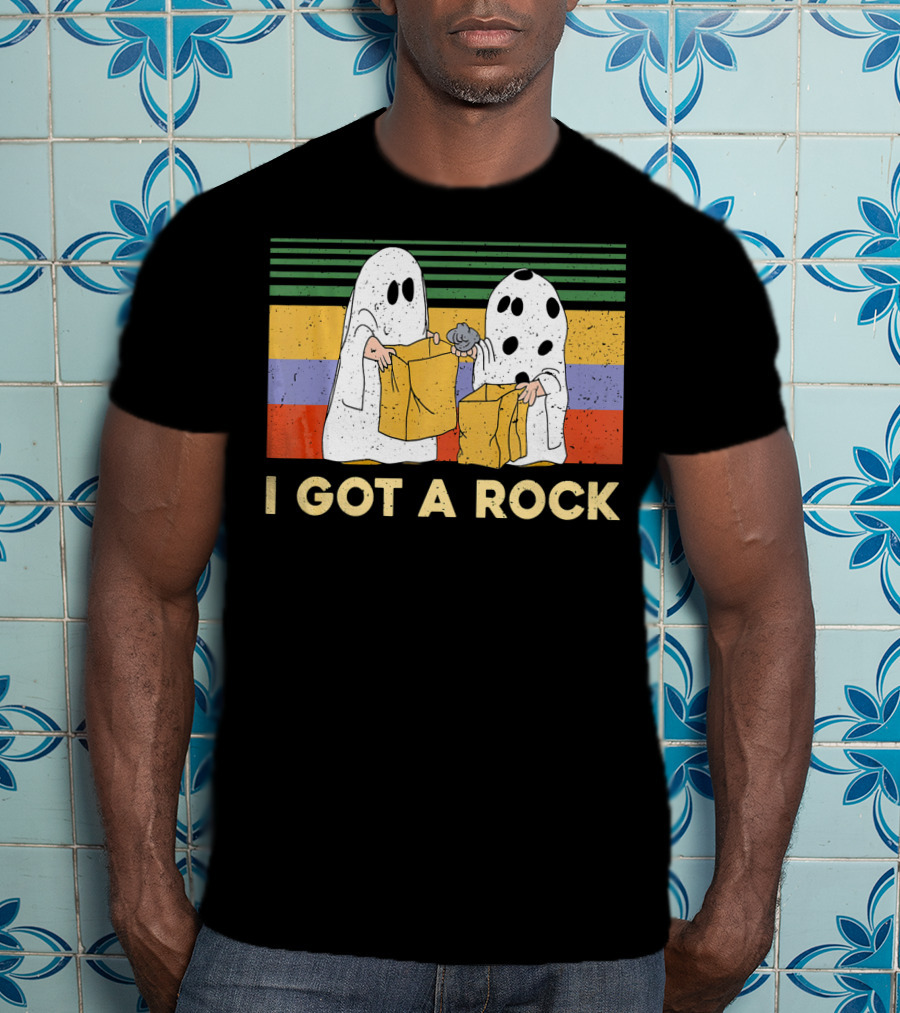 Ghost Halloween I Got A Rock Vintage T-Shirt