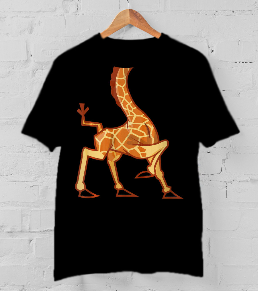 Funny Headless Long Neck Giraffe Body T-Shirt