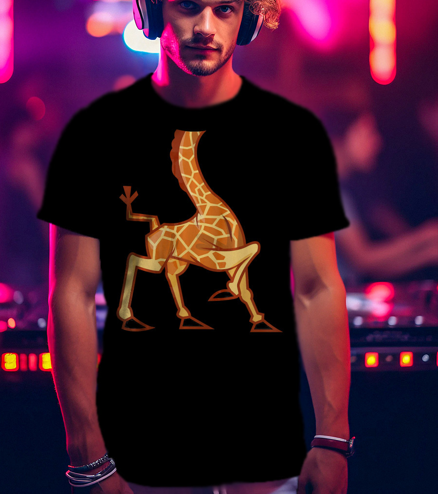 Funny Headless Long Neck Giraffe Body T-Shirt