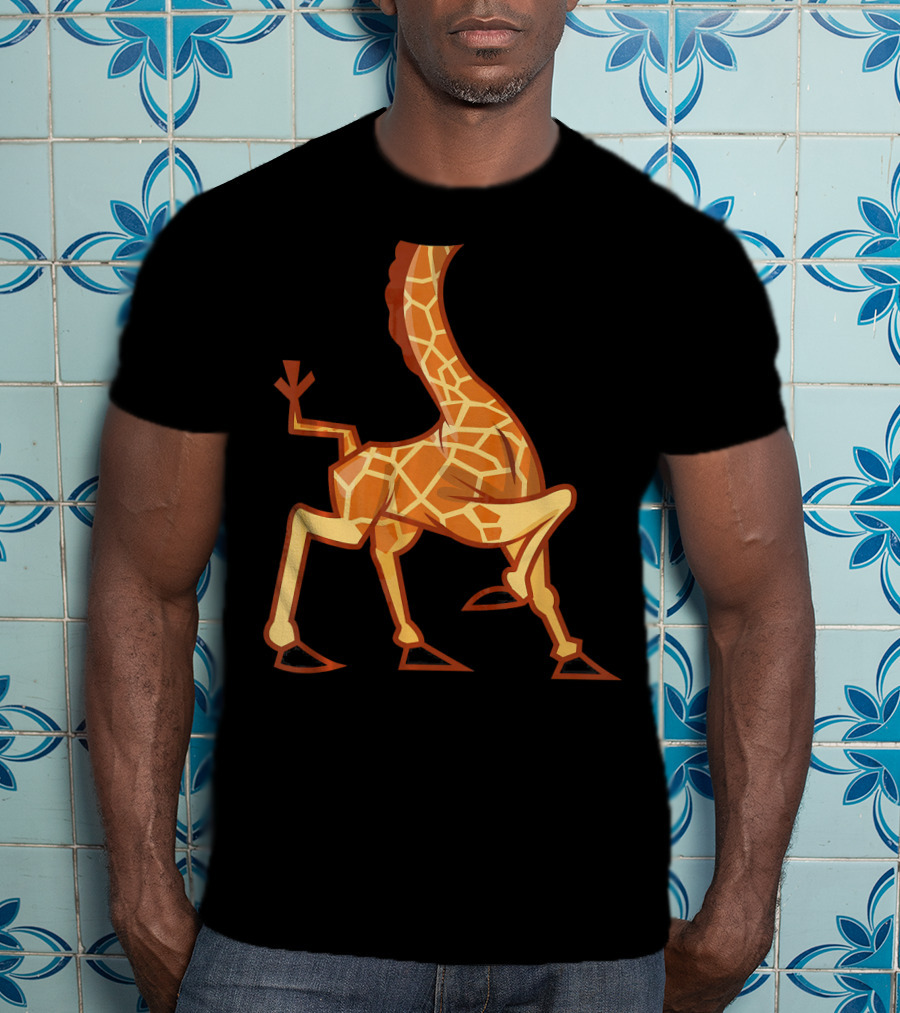 Funny Headless Long Neck Giraffe Body T-Shirt