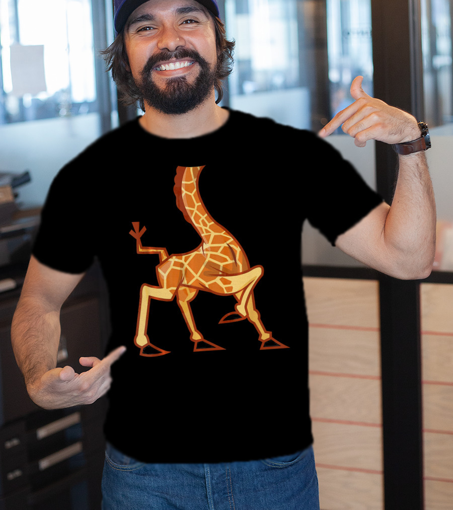Funny Headless Long Neck Giraffe Body T-Shirt