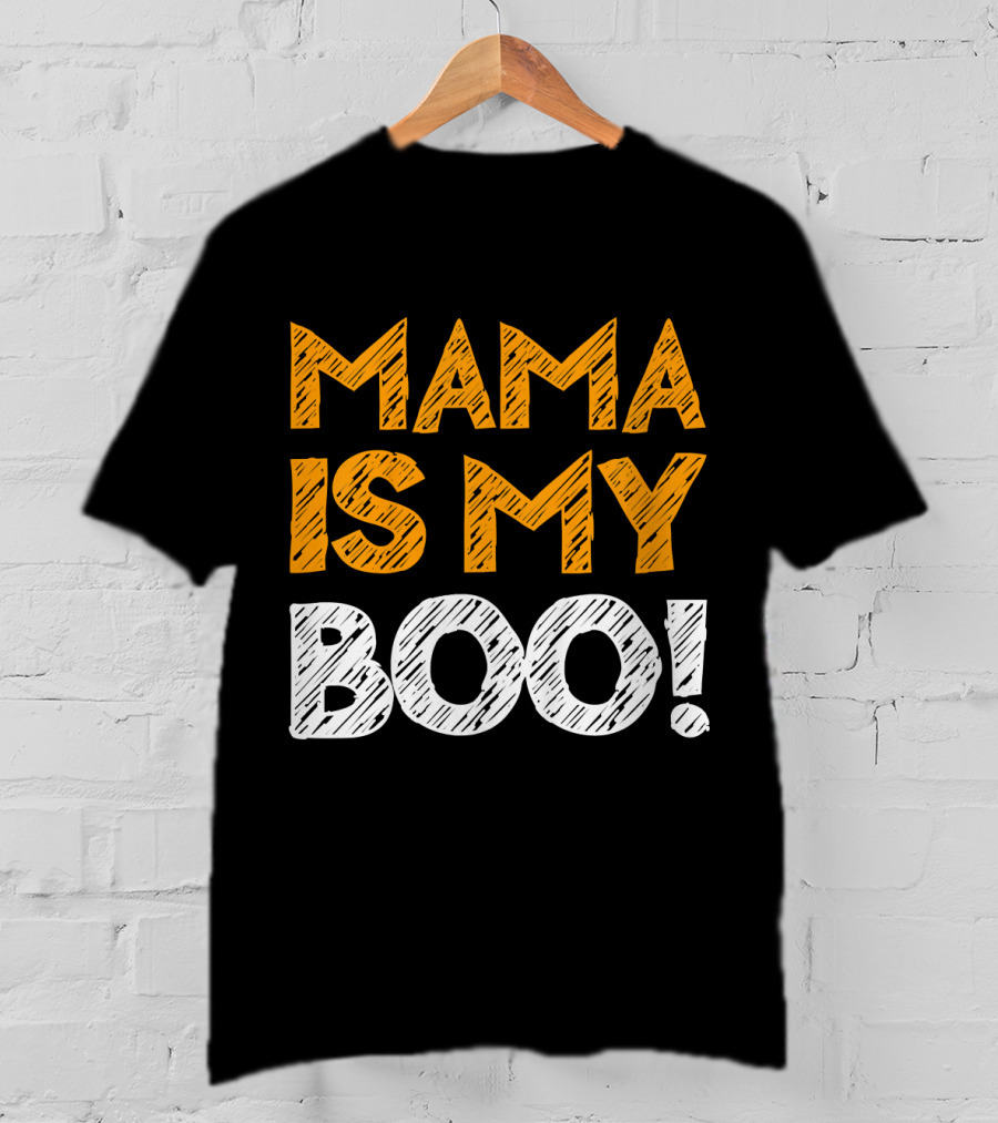 Mama Is My Boo Kids T-Shirt