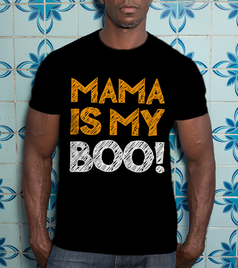 Mama Is My Boo Kids T-Shirt