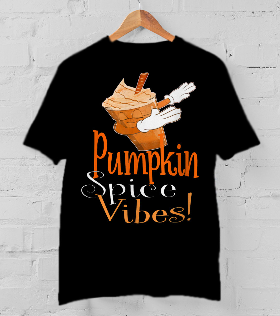 Pumpkin Spice Vibes Frappe Dabbing T-Shirt
