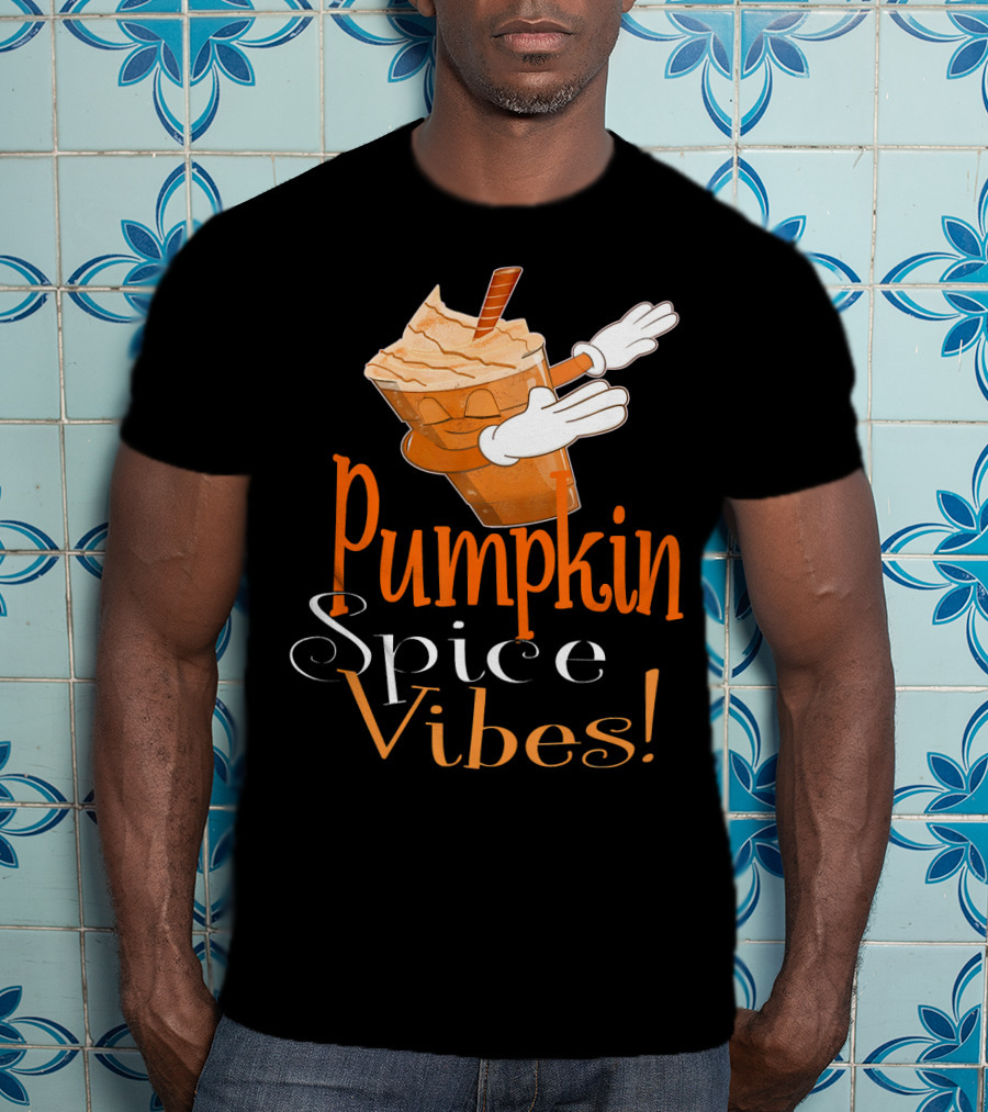 Pumpkin Spice Vibes Frappe Dabbing T-Shirt
