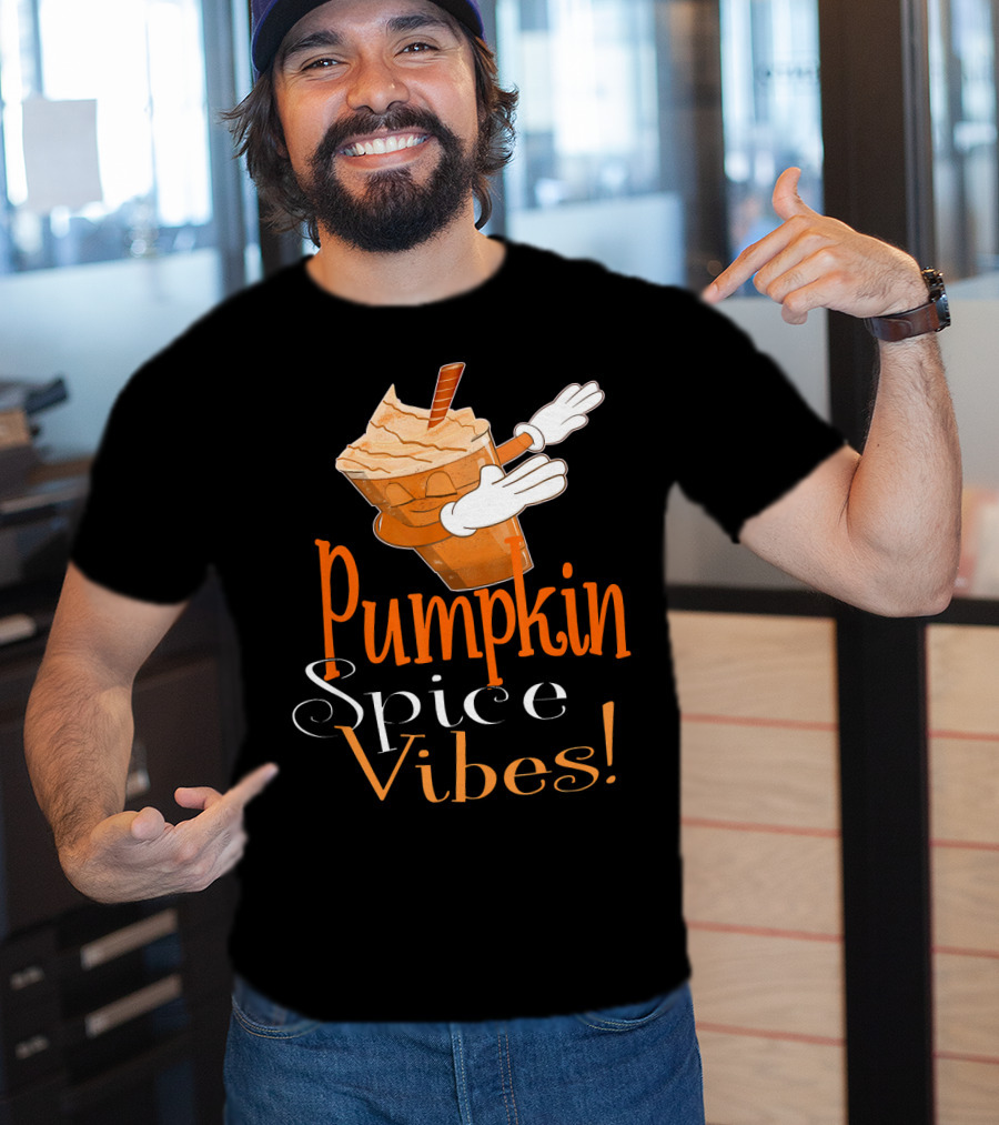 Pumpkin Spice Vibes Frappe Dabbing T-Shirt