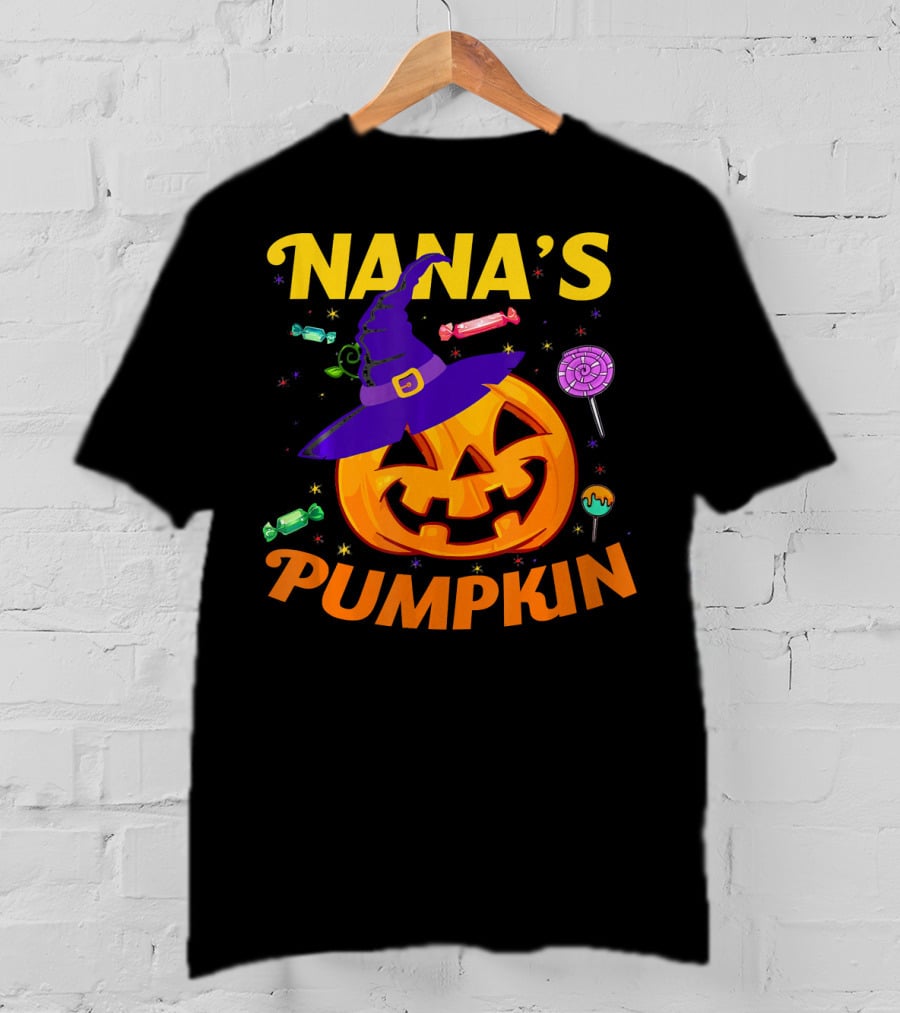 Nana's Pumpkin Halloween Candy For Toddlers T-Shirt