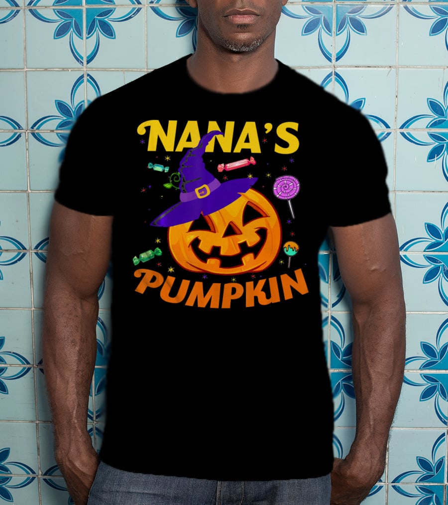 Nana's Pumpkin Halloween Candy For Toddlers T-Shirt