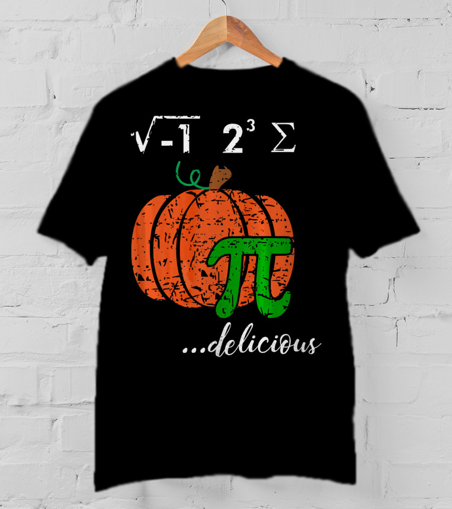 I Ate Some Pumpkin Pi Pie Math Teacher Delicious π 23 Sigma Cube Root Holiday Teacher T-Shirt
