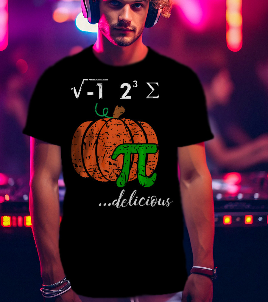 I Ate Some Pumpkin Pi Pie Math Teacher Delicious π 23 Sigma Cube Root Holiday Teacher T-Shirt