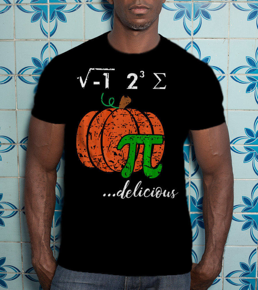 I Ate Some Pumpkin Pi Pie Math Teacher Delicious π 23 Sigma Cube Root Holiday Teacher T-Shirt