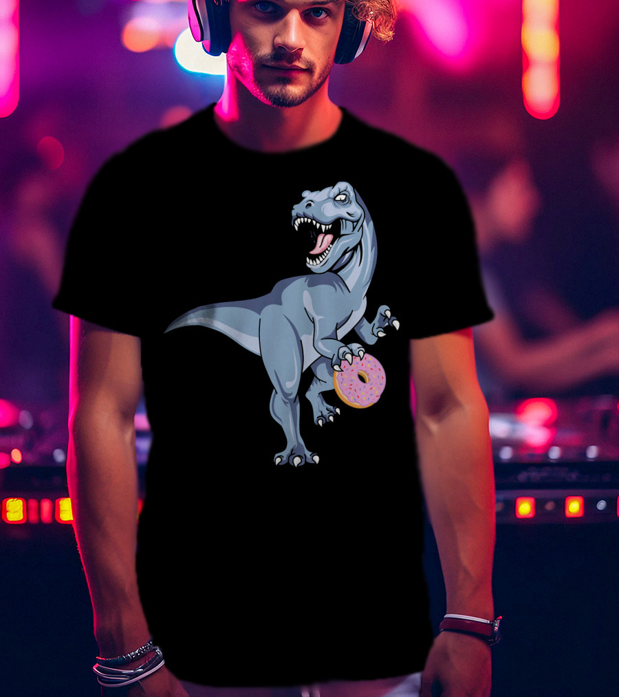 Dinosaur Donut Dino Doughnut Sprinkles T-Rex T-Shirt