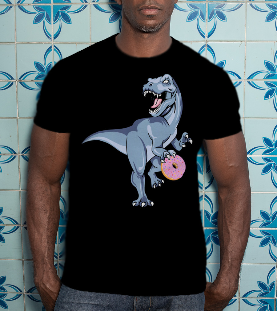 Dinosaur Donut Dino Doughnut Sprinkles T-Rex T-Shirt