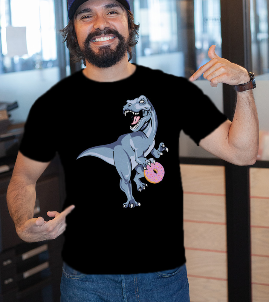 Dinosaur Donut Dino Doughnut Sprinkles T-Rex T-Shirt