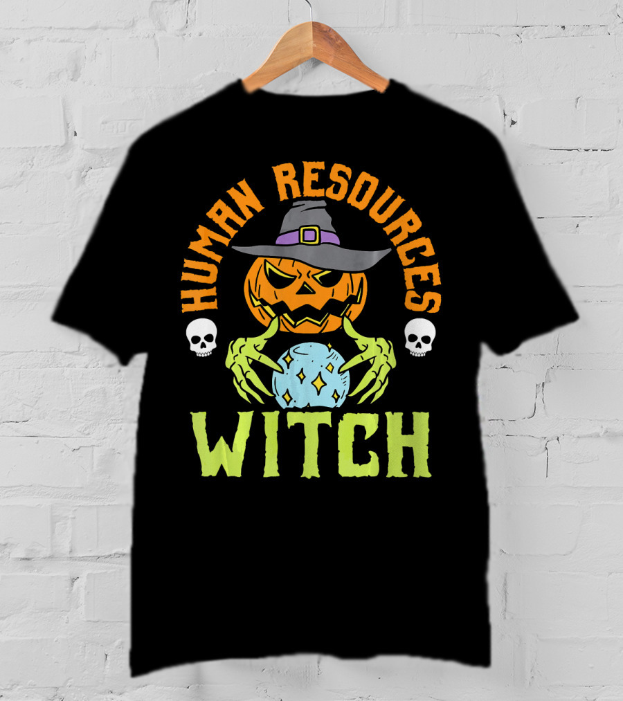 Human Resources Witch Pumpkin Magic T-Shirt