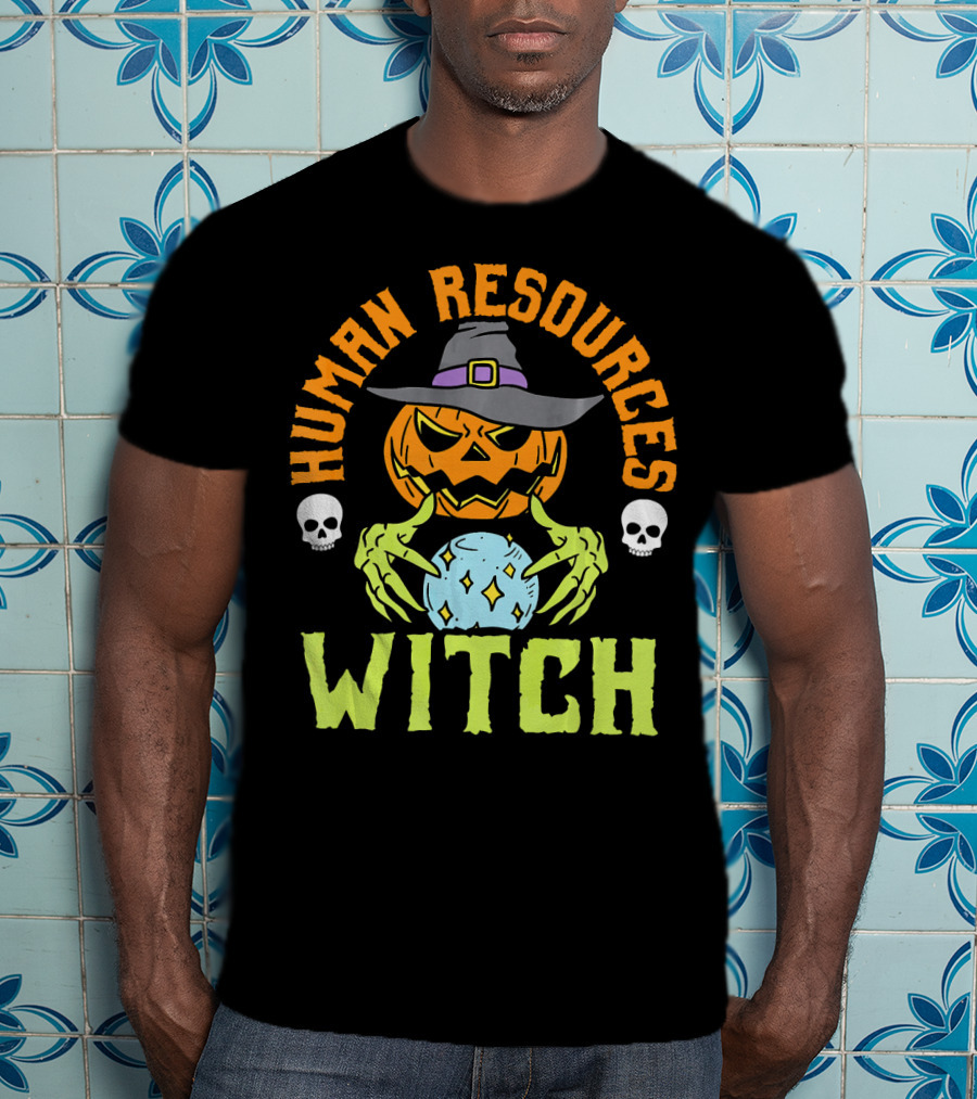 Human Resources Witch Pumpkin Magic T-Shirt
