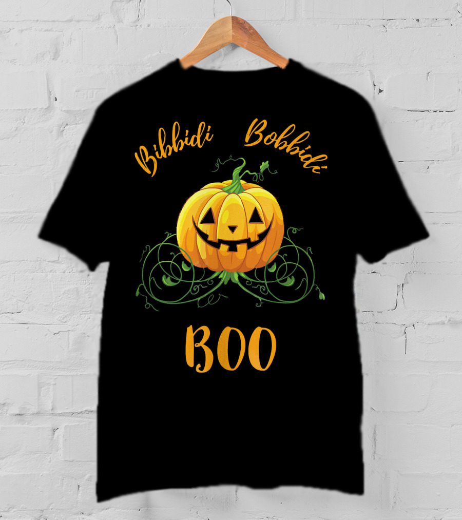 Bibbidi Bobbidi Boo Halloween Jack O Lantern Pumpkin T-Shirt