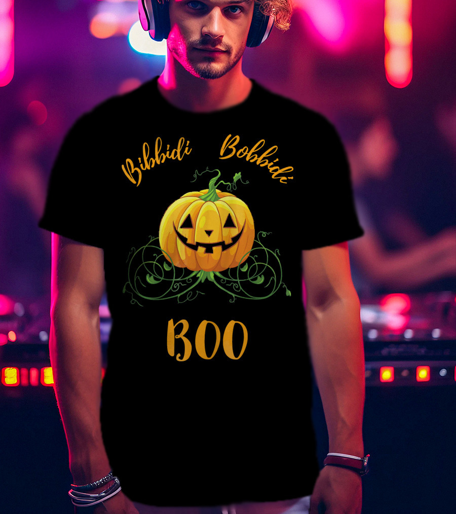 Bibbidi Bobbidi Boo Halloween Jack O Lantern Pumpkin T-Shirt