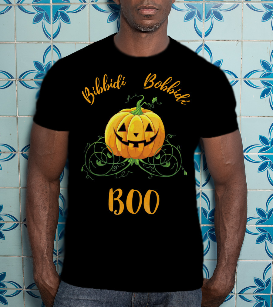 Bibbidi Bobbidi Boo Halloween Jack O Lantern Pumpkin T-Shirt
