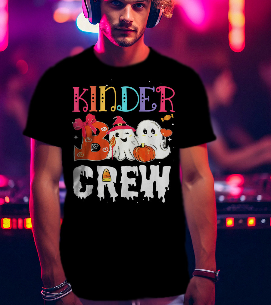 Kinder Boo Crew Halloween Ghosts Candy Pumpkin T-Shirt